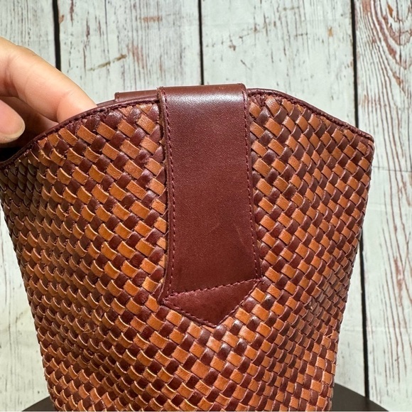 DINGO brown woven leather pointy women’s western boots Music Fest Ready! 9.5 GUC - Picture 12 of 16